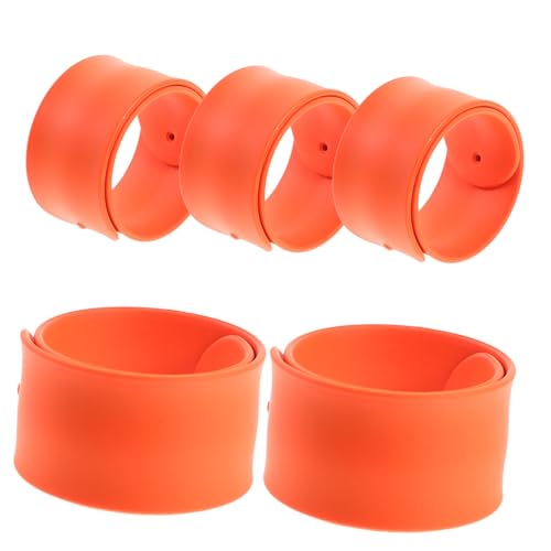 QUMIIRITY 5St jucarii pentru copii spielzeuge für armband kindergeburtstag mitgebsel kindergeburtstag spielzeuge Armband für Handgelenk schöne Armbänder Kieselgel Orange von QUMIIRITY