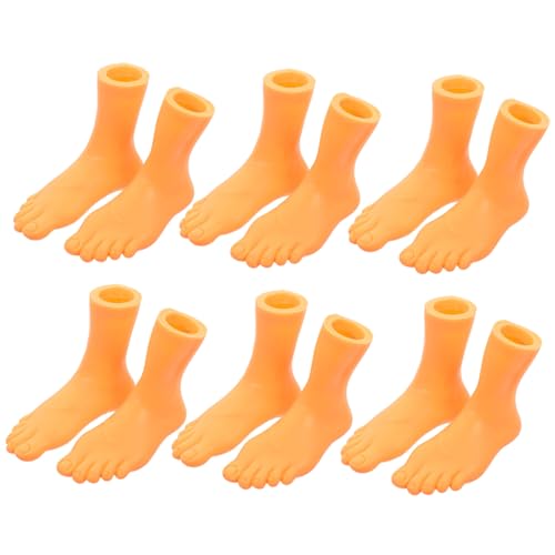 QUMIIRITY 6 Finger fuß Abdeckung kleine füße Füße Fingerpuppen falsche Füße Fußpuppen interaktive Puppen Hand Puppet Fingerpuppen Fingerpuppen für Kleinkinder Vinyl von QUMIIRITY