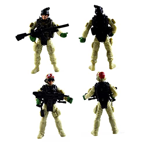 QUMIIRITY 6St Spielzeug Spezialeinheiten Soldaten Spielzeug interaktives Spielzeug actionfiguren Kid Toys Miniatur-Puppenhaus-Süßigkeiten Militärspielzeug für Kinder Modell Spezialeinheiten von QUMIIRITY