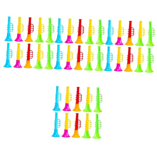 QUMIIRITY 72 STK Kleiner Lautsprecher Mini-trompete Musikinstrumente, Spielzeug Kompakte Kindertrompete Saxoboom Musikinstrumente Für Kinder -laufklammer Mini-Spielzeug Posaune Plastik von QUMIIRITY