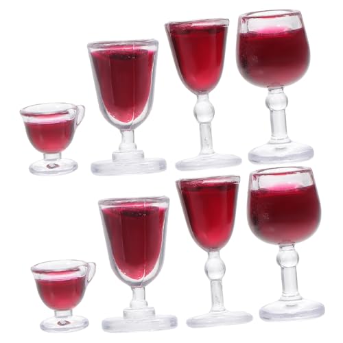 QUMIIRITY 8 Stück Teiliges Mini Weinglas aus Hochwertigem Material Detailreiche Puppenhaus Deko Stapelbare Mini Weinkelche in Rot für Micro Landschaften Fotografie und Rollenspiele QUMIIRITY 8 Stück Teiliges Mini Weinglas aus Hochwertigem Material Detailreiche Puppenhaus Deko Stapelbare Mini Weinkelche in Rot für Micro Landschaften Fotografie und Rollenspiele von QUMIIRITY