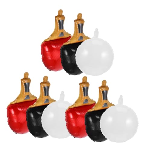 QUMIIRITY 9 Stück Teiliges Tischtennis Ballon mit Paddle Ballform Authentische Sports Ballon Dekoration für Tischtennis Party Vielseitig für Sportveranstaltungen Geburtstage und Karneval QUMIIRITY 9 Stück Teiliges Tischtennis Ballon mit Paddle Ballform Authentische Sports Ballon Dekoration für Tischtennis Party Vielseitig für Sportveranstaltungen Geburtstage und Karneval von QUMIIRITY