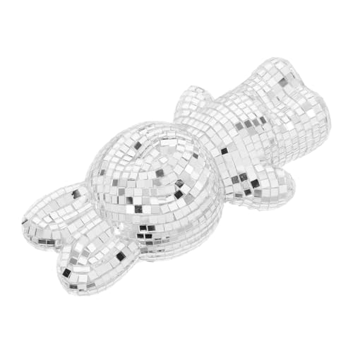 QUMIIRITY Handgefertigter Spiegel Disco Einzigartiges Mosaik-Hasen-Design Für Hochzeitsdekor Partyzubehör 13cm Hoch von QUMIIRITY