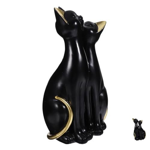 QUMIIRITY Einfache Kreative Abstrakte Katzendekoration Katzenurne Heimdekoration Zubehör Katzenfrauenstreu Kunststatue Katzenspielzeug Interaktive Figuren Katzen Kaninchen von QUMIIRITY