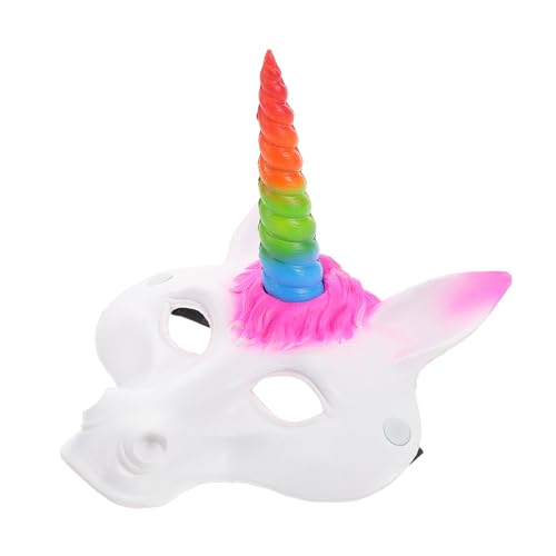 QUMIIRITY Einhorn-Maske Halloween-Einhorn-Kostüm Pferdekopfmaske tierische Cosplay-Maske Pferdemaske Magische Maske Maskierte Maske d Maske Halloween-Maske Einhornkostüm für Erwachsene Pu von QUMIIRITY