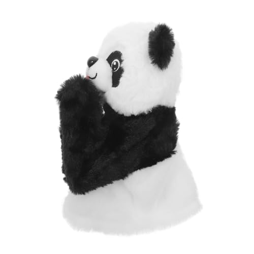 QUMIIRITY Eltern-Kind-Spielzeug Puppenspielzeug Für Kleinkinder Kinderhandspielzeug Boxtier-handpuppen Theater-handpuppe Tierisches Plüschtier Handpuppen Für Kinder Panda Handpuppe Black Abs von QUMIIRITY