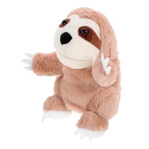 QUMIIRITY Faultier Kuscheltier Faultier Handpuppe Handspielzeug Frühpädagogisches Tierische Plüsch-handpuppe Rollenspiel Handpuppe Plüsch Handpuppe Faultier-handpuppe Handpuppen Pp Baumwolle von QUMIIRITY