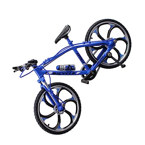 QUMIIRITY Figurendekor wohnungsdeko wohnraumdeko Spielzeug Fahrrad Simulations Fahrrad Sammlerstück Fahrrad Bausätze Mini-Bike-Modell Kinderspielzeug Figuren für Kinder Kinderhandwerk Blue von QUMIIRITY