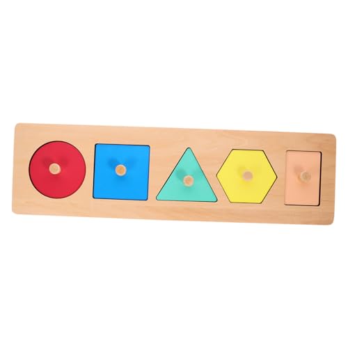 QUMIIRITY Geometrische Tafeln Spielzeug Puzzle Sortierschalen Puzzlekleber Kleinkindpuzzles Aus Holz Kinder-Matching-Spiel Formsortierer Rätsel Für Kleinkinder Holzpuzzle Für Kinder Hölzern von QUMIIRITY