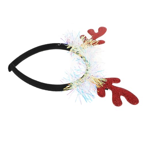 QUMIIRITY Geweih Stirnband Rentier Kopfbedeckung Stirnband Aus Hirschhorn Hirsch-stirnband Haarschmuck Für Weihnachten Weihnachtsaccessoires Für Frauen Urlaub Stirnbänder Schwamm von QUMIIRITY