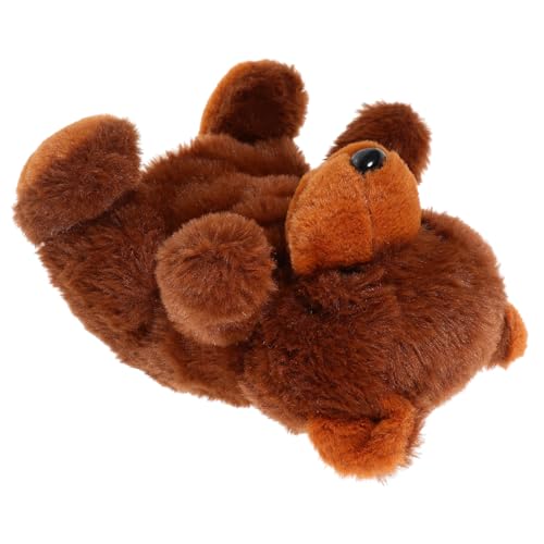 QUMIIRITY Bär Kuscheltier Handpuppe Bär Für Kinderspielzeug Zabawki Stymulujące Rozwój Spielzeughaus Kuscheltier Handpuppe Tierische Handpuppe Pädagogisches Handspielzeug Pp Baumwolle Brown von QUMIIRITY