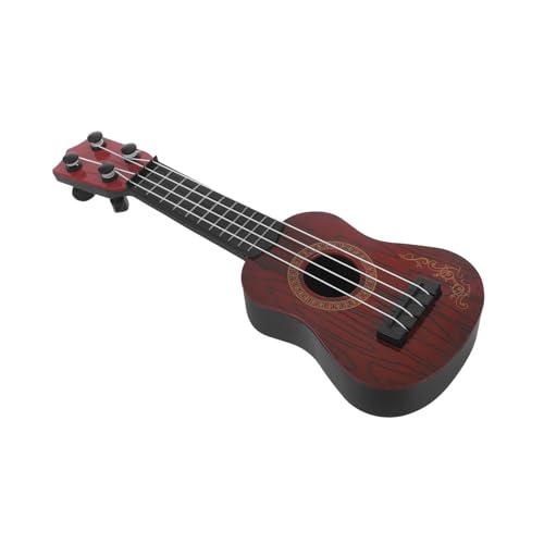 QUMIIRITY Kindergitarrenspielzeug Musikinstrument Spielzeug Musikalisches Lernen Ukulele Kinderinstrument Spielzeug Banjo Instrument Spielzeug Gitarre Lernspielzeug Puppenhaus von QUMIIRITY