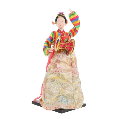 QUMIIRITY Koreanische handgemachte Puppe asiatische Puppenfigur koreanische Hanbok-Puppenfigur Handgemachte Puppen Einzigartige Puppenfiguren koreanische Puppenfiguren koreanische Figuren von QUMIIRITY