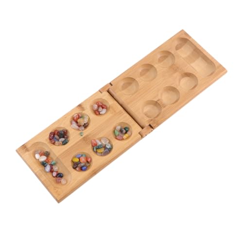 QUMIIRITY Mancala-brettspiel Kinderschachbrett Lustiges Brettspiel Afrikanisches Spiel Mancala-Schach Hölzern von QUMIIRITY