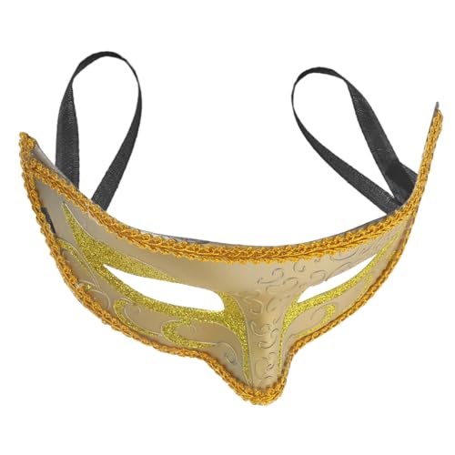 QUMIIRITY Maskerade-Maske Partymaske aus Spitze ausgefallene Party-Gesichtsmaske goldene maske Karnevalsmaske Halloween-Maske halloween masken Maskerade Masken Maskerademaske für Halloween von QUMIIRITY