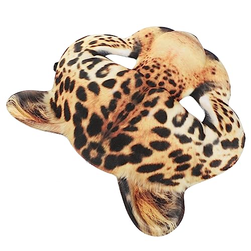 QUMIIRITY Maskerade Masken Urlaubsmaske Cosplay-tier Kostüm Lustiger Kopf Wildes Tier Schutzmaske Tierische Halloween-maske Verstellbare Maske Cosplay-maske Eva Leopard von QUMIIRITY