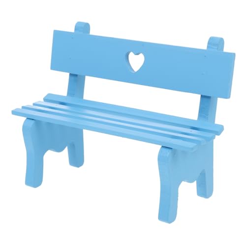 QUMIIRITY Miniatur Holzbank Dekoration Puppenhaus Zubehör Blaue Herzform Gartenstuhl Realistische Mini Bank für Puppenhaus Möbel Deko und Stabil QUMIIRITY Miniatur Holzbank Dekoration Puppenhaus Zubehör Blaue Herzform Gartenstuhl Realistische Mini Bank für Puppenhaus Möbel Deko und Stabil von QUMIIRITY