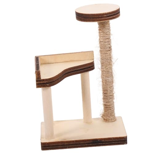 QUMIIRITY Miniatur Katzenkratzbaum Modell aus Holz Puppenhaus Zubehör Realistischer Tree für Kreatives Spiel und Dekoration für Mini Häuser und Fotorequisiten QUMIIRITY Miniatur Katzenkratzbaum Modell aus Holz Puppenhaus Zubehör Realistischer Tree für Kreatives Spiel und Dekoration für Mini Häuser und Fotorequisiten von QUMIIRITY