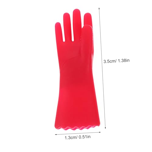 QUMIIRITY Miniatur Puppenhaus Handschuhe Rot Realistische Kleine Reinigungs Handschuhe aus Kunststoff Puppenhaus Zubehör für Küchen und Wohnzimmerszenen Vielseitig für DIY und Dekoration QUMIIRITY Miniatur Puppenhaus Handschuhe Rot Realistische Kleine Reinigungs Handschuhe aus Kunststoff Puppenhaus Zubehör für Küchen und Wohnzimmerszenen Vielseitig für DIY und Dekoration von QUMIIRITY