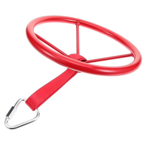 QUMIIRITY Ninja-Rad Trainieren Turnringe Praktischer Fitnessgriff Trainingsgerät Für Kinder Fitnessring Hängender Turnring Hebering Für Kinder Trainingsgriff Kinder Trainieren Rad Rot Eisen von QUMIIRITY