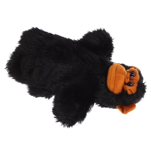 QUMIIRITY Orang-utan-tierhandpuppe Handpuppe Spielzeug Handpuppen Für Babys Tierische Handpuppe Cartoon-handpuppe Zum Geschichtenerzählen Handpuppe Für Kinder Bär Handpuppe Plüsch Black von QUMIIRITY