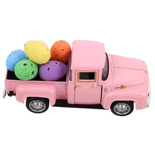 QUMIIRITY Pickup-Truck-Modell -miniaturfigur Hühnernetzspielzeug Vintage-spielzeugauto-Ornamente Armaturenbrett-Modell-LKW-Ornament Autodekoration -Dekoration Legierung von QUMIIRITY