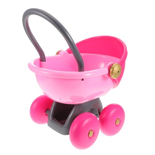 QUMIIRITY Puppe Kinderwagen Baby Puppenhaus Kinderwagen Puppe Kunststoff Simulierte Kinderwagen Puppe Kinderwagen Modell Micro Layout Ornament Spielen Spiel Kinderwagen von QUMIIRITY