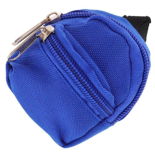 QUMIIRITY Puppenrucksack Mini Spielzeug Schließfach Wohnaccessoires Rucksack für Puppen für puppenkleidung Puppenaccessoire rucksäcke Fotografie-Requisiten bjd Puppe Rucksack Polyester Blue von QUMIIRITY