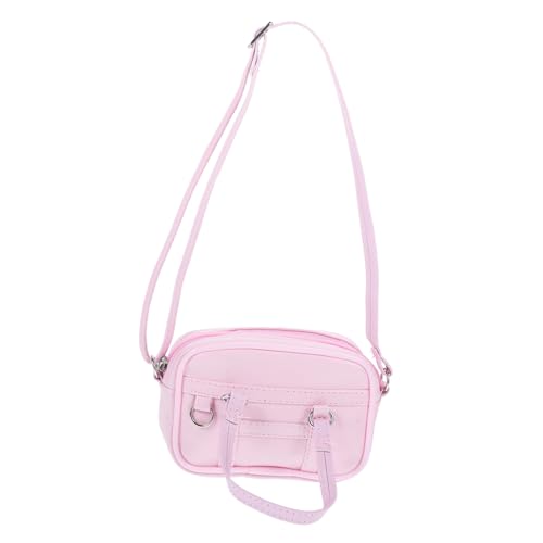 QUMIIRITY Puppenrucksack kleine Puppen Mädchen Babypuppenkleidung Puppenträger Puppen kleiderschränke puppenkleiderschrank Mini-Hausdekoration Mini-Hausdekor-Accessoires Rosa von QUMIIRITY