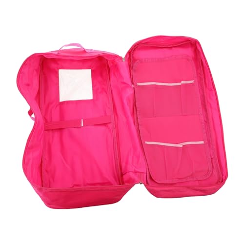 QUMIIRITY Puppentasche Puppenversorgung Tasche Für Puppenzubehör Puppen Schöne Tasche Spielzeugtasche Aufbewahrung Von Puppenzubehör Aufbewahrungstasche Für Puppen Stoff Rosa von QUMIIRITY