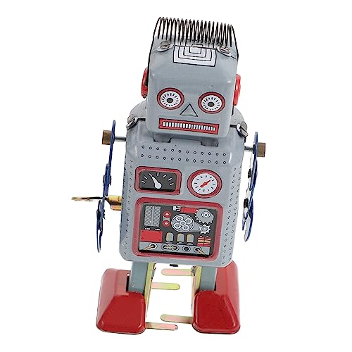 QUMIIRITY Roboterwicklung Retro Uhrwerk Spielzeug Basteln für Kinder kinderroboter Spielzeug weihachtsgeschenk Eisenhandwerksspielzeug für Kinder Persönlichkeit Roboter Spielzeug Weißblech von QUMIIRITY