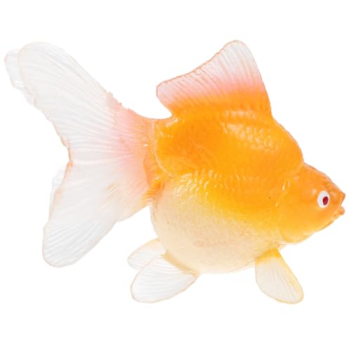 QUMIIRITY Simulation eines Goldfischspielzeugs Puppenhaus Fischfiguren Kinderzimmer Deko Fische Aquarium Spielzeug für Kinder Fischskulpturen aus Kunststoff kleines Fischdekor Abs von QUMIIRITY