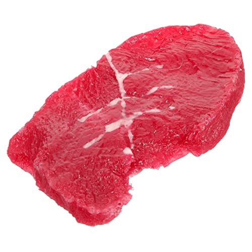 QUMIIRITY Steakimitat Künstliches Fleisch Fälschung Food-Foto-Requisiten Faux-Food-Modell Steak-Fotografie-Modell Simulierte Steaks Gefälschte Steaks Künstliches Fake-Steak Mini-Essen Harz von QUMIIRITY