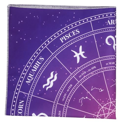 QUMIIRITY Tarot-tischdecke Tarot Altartuch Weissagung Tischdecke Weissagung Tischtuch Pentagramm-tischdecke Tarot Tisch Abdeckung Altar-Tarot-kartentuch Wicca-zubehör Und Werkzeuge Polyester von QUMIIRITY