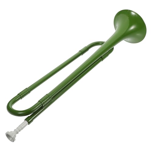 QUMIIRITY Trompete Instrument Studentische Trompete Musikalische Blasinstrumente Leistungsstütze Blechbläser Simuliertes Horn Kinderhorn Horn Für Trommelhornteam Anfänger Trompete Abs Green von QUMIIRITY