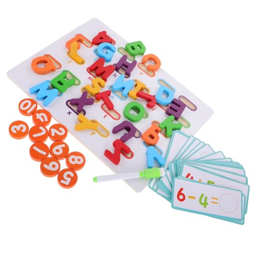 QUMIIRITY Vorschulrätsel Für Kleinkinder, Alphabet-Puzzle, Zahlenform-Puzzle, Passendes Buchstabenspiel, Pädagogisches Lernspielzeug, Puzzle, Kindergarten-rätsel, Multi von QUMIIRITY