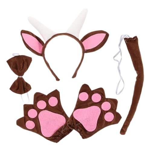 QUMIIRITY Ziegenhörner Stirnband mit Dekorativer Fliege und Leichtes Cosplay Kostümzubehör für Kostümpartys Rollenspiele Karneval und Mottopartys Praktische Tierhaarschmuck Dekoration QUMIIRITY Ziegenhörner Stirnband mit Dekorativer Fliege und Leichtes Cosplay Kostümzubehör für Kostümpartys Rollenspiele Karneval und Mottopartys Praktische Tierhaarschmuck Dekoration von QUMIIRITY