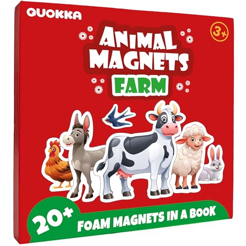 QUOKKA Travel Magnetic Puzzles for Toddlers 1-3 – 20+Pcs Farm Toy Game with Extra-Long Play Book – Fun Travel Game for Kids Ages 3-5 – Strong Magnets for Car Activities – Fun Toddler Puzzle Ages 2-4 QUOKKA Travel Magnetic Puzzles for Toddlers 1-3 – 20+Pcs Farm Toy Game with Extra-Long Play Book – Fun Travel Game for Kids Ages 3-5 – Strong Magnets for Car Activities – Fun Toddler Puzzle Ages 2-4 von QUOKKA