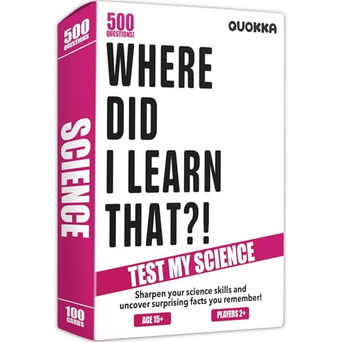 QUOKKA Trivia Card Game with 500 Questions in Science – Trivia Games for Adults, Teens, and Families – Trivia Cards with Answers – Great Board Games Trivia for Family Party and Game Night QUOKKA Trivia Card Game with 500 Questions in Science – Trivia Games for Adults, Teens, and Families – Trivia Cards with Answers – Great Board Games Trivia for Family Party and Game Night von QUOKKA