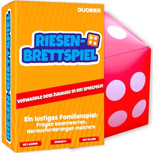 Quokka Outdoor Garten Spiele - Kinderspiele ab 4 6 Jahren - Outdoor Spielzeug Für Kinder mit Riesen Würfeln - Gesellschaftsspiele ab 5 6 8 Jahre - Deutsche Version von QUOKKA