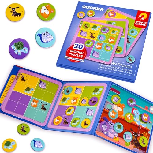 Quokka Magnetic Sudoku Puzzle Book for Kids – 20 Puzzles with 3 Levels: Easy, Medium & Hard | Secure Magnetic Tokens | Educational Portable Travel Game for Restaurants, Cars, Airplanes & More Quokka Magnetic Sudoku Puzzle Book for Kids – 20 Puzzles with 3 Levels: Easy, Medium & Hard | Secure Magnetic Tokens | Educational Portable Travel Game for Restaurants, Cars, Airplanes & More von QUOKKA