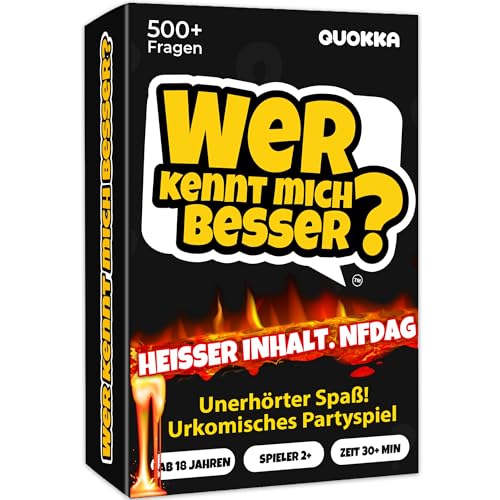 Quokka Kartenspiel Für Erwachsene - Wer Kennt Mich Besser? NSFW Edition - Partyspiele ab 18 - Lustige Brettspiele Für Erwachsene - was Würdest Du Wählen? - Deutsche Version von QUOKKA