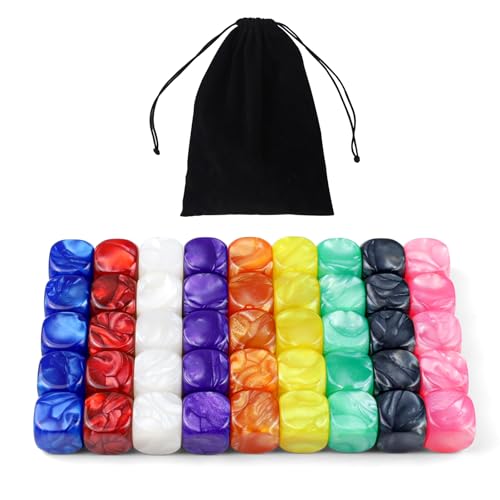 QUTHZZHY Gerundetes Leeres Sechs, 16 mm Bunte DIY Würfel, 45PCS Acryl Blanko-Würfel, 9 Farben, für Brettspiele, Mathematik, Unterricht, DIY Aufkleber, Klassenzimmer und Kreativprojekte QUTHZZHY Gerundetes Leeres Sechs, 16 mm Bunte DIY Würfel, 45PCS Acryl Blanko-Würfel, 9 Farben, für Brettspiele, Mathematik, Unterricht, DIY Aufkleber, Klassenzimmer und Kreativprojekte von QUTHZZHY