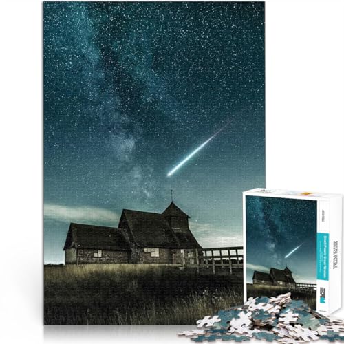 Puzzle 1000 Teile für Jugendliche Pädagogisches Familienspiel Sternschnuppe am Nachthimmel Lernspiel für Geburtstag, Weihnachten52x38cm Puzzle 1000 Teile für Jugendliche Pädagogisches Familienspiel Sternschnuppe am Nachthimmel Lernspiel für Geburtstag, Weihnachten52x38cm von QVKZLYFXN