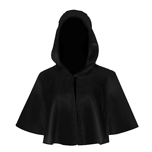 QVNXVO Gothic Kleidung Damen Halloween-Cos-Kostüm Todesumhang Halloween-Party-Kostüm Halloween Todesumhang COS Kostüm Mittelalterlicher Kapuzenumhang von QVNXVO