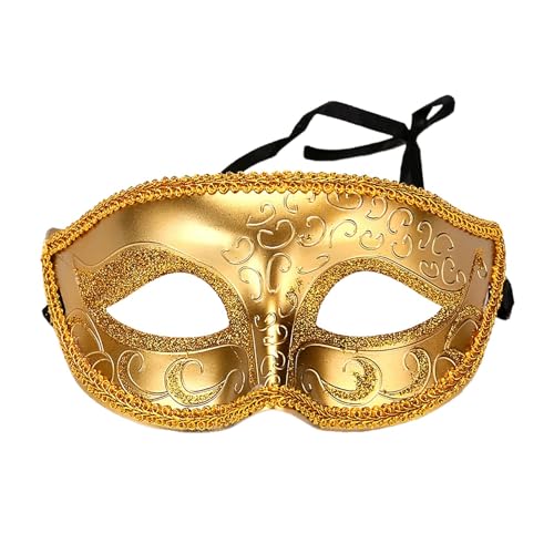 QVNXVO Karneval Masken für Maskenball Venezianische Karnevalsmaske Masquerade Damen Herren Cosplay-Party für Karneval Einfach Elegent Venedig Faschingmasken Karneval Mottoparty Kostüm Maske von QVNXVO