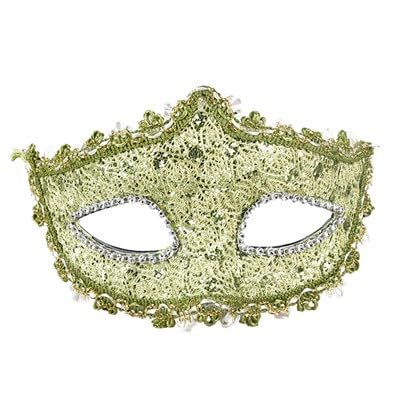 QVNXVO Karnevalsmaske Damen Karneval Spitze Leder Strass Patch Maske Maskerade Leistung Requisiten halbes Gesicht Damen Karneval Maske von QVNXVO