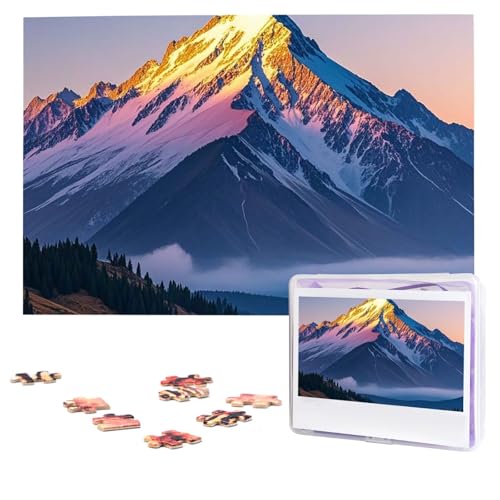 Puzzles, 1000 Teile (74,9 x 50 cm), personalisiertes Puzzle, Farbgebirgspuzzle, anspruchsvolles Fotopuzzle mit Aufbewahrungstasche, Bilderpuzzle für Erwachsene und Familie von QVUEagriSJ