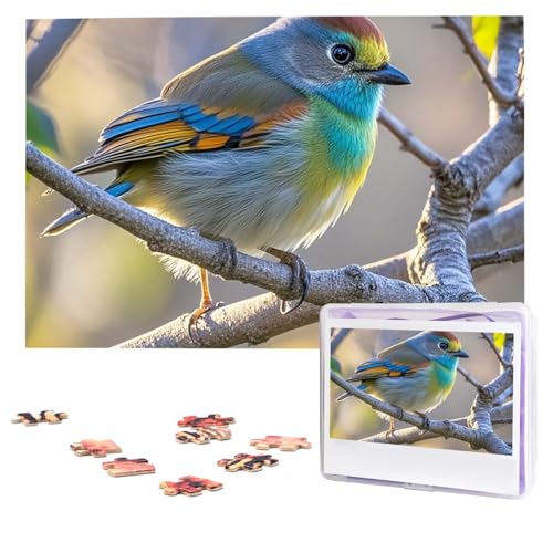 Puzzles, 1000 Teile (74,9 x 50 cm), personalisiertes Puzzle, Vogel-Puzzle, herausforderndes Fotopuzzle mit Aufbewahrungstasche, Bilderpuzzle für Erwachsene und Familie von QVUEagriSJ