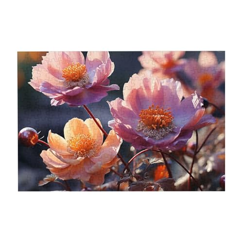 Puzzles, 300 Teile, 25,9 x 38,1 cm, personalisierbar, Wildblumen, Puzzle, anspruchsvolles Fotopuzzle mit Aufbewahrungstasche, Bilderpuzzle für Erwachsene, Familie von QVUEagriSJ